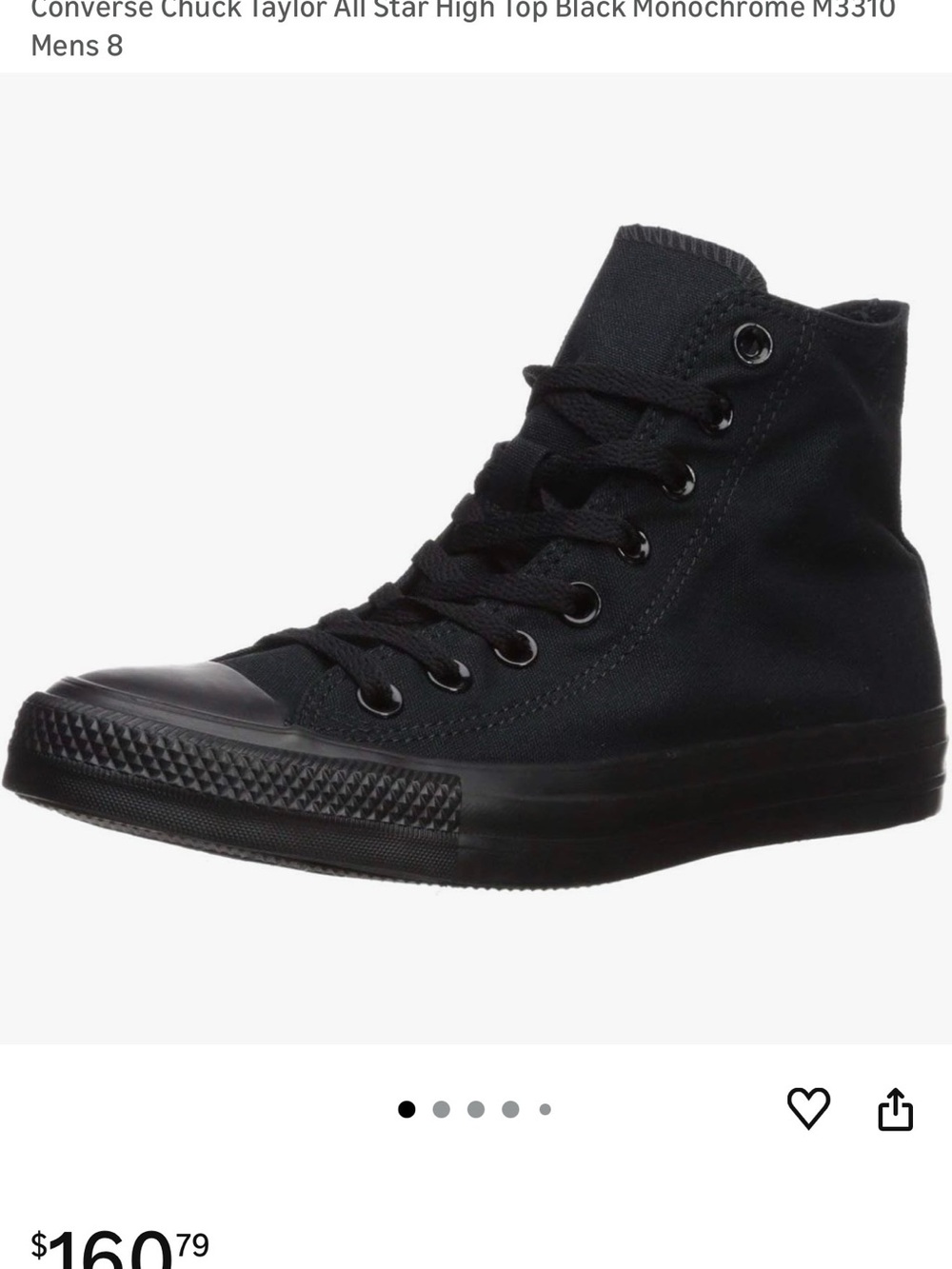 Converse wemans Black High-Top Sneakers